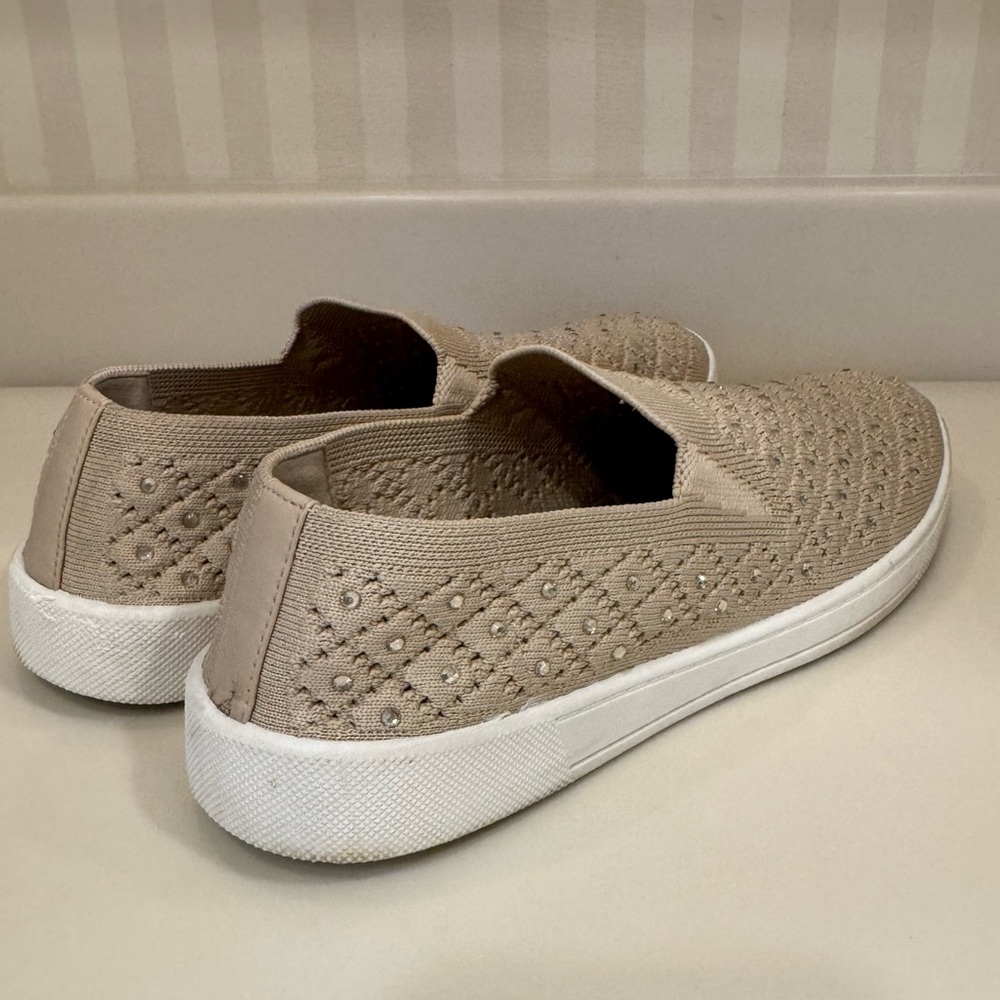 White Mountain Ladies Bling Sneakers In Taupe Tan - Picture 13 of 16